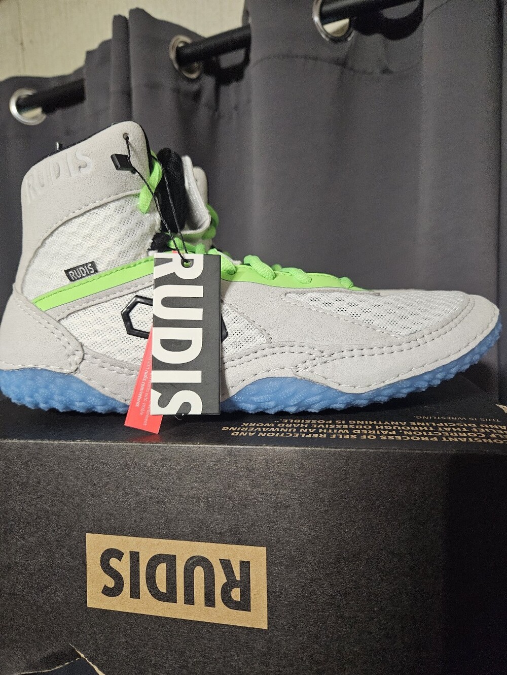 RUDIS Alpha 2.0 Wrestling Shoes: HIGH VIS: GRAY: NEW IN BOX: SIZE 11